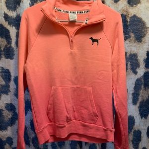 VS pink two-toned pullover